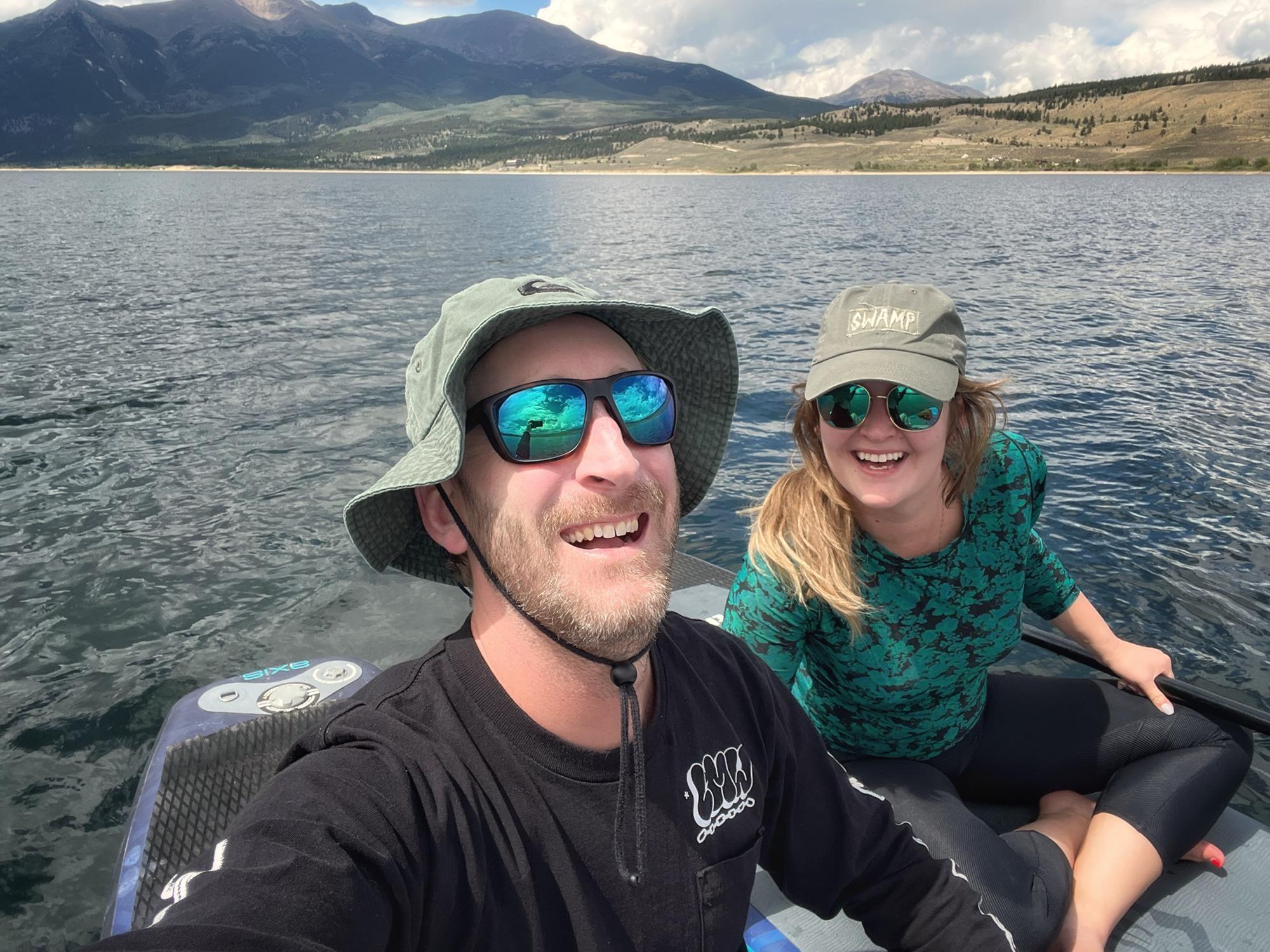 Paddle-boarding on Twin Lakes, CO August 2022