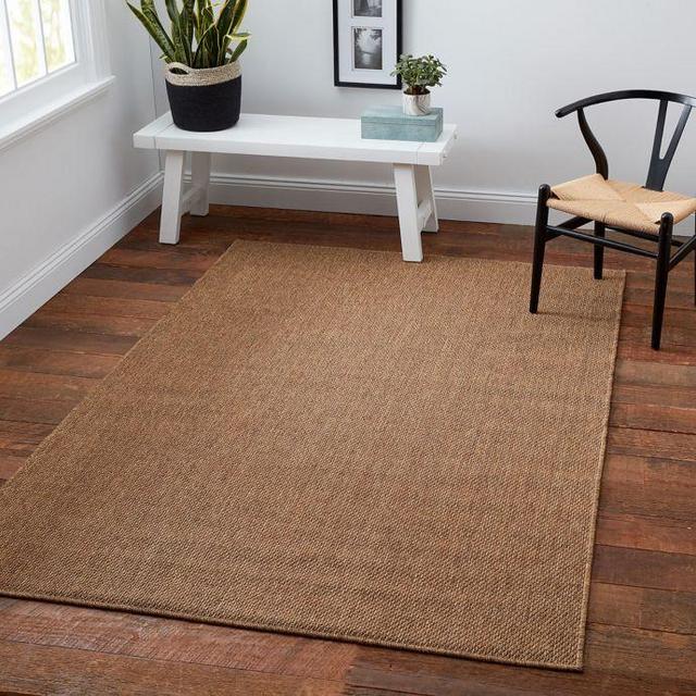 Oriental Weavers - Cabana Bay Kensey 5-Foot 3 -Inch x 7-Foot 6-Inch Indoor/Outdoor Area Rug in Brown