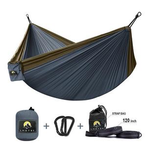 LHOTSE Best Quality 2 Person Double Hammock - 120&quot;(L) x 80&quot;(W), 1000lbs Strong Capacity, 120&quot; Long Tree Straps, Lightweight Parachute Nylon Hammock for Backpacking, travel, camping, beach, backyard