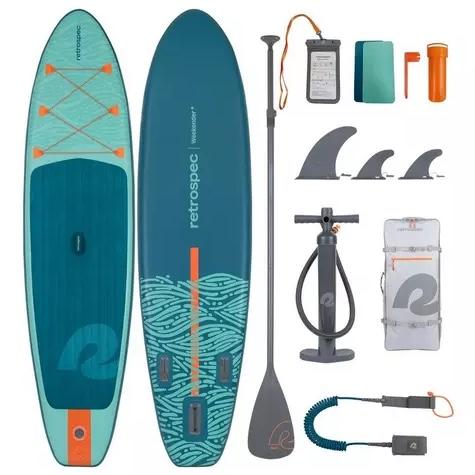 Retrospec 2025 Weekender 2.0 Inflatable 10'6" Stand Up Paddle Board Kit