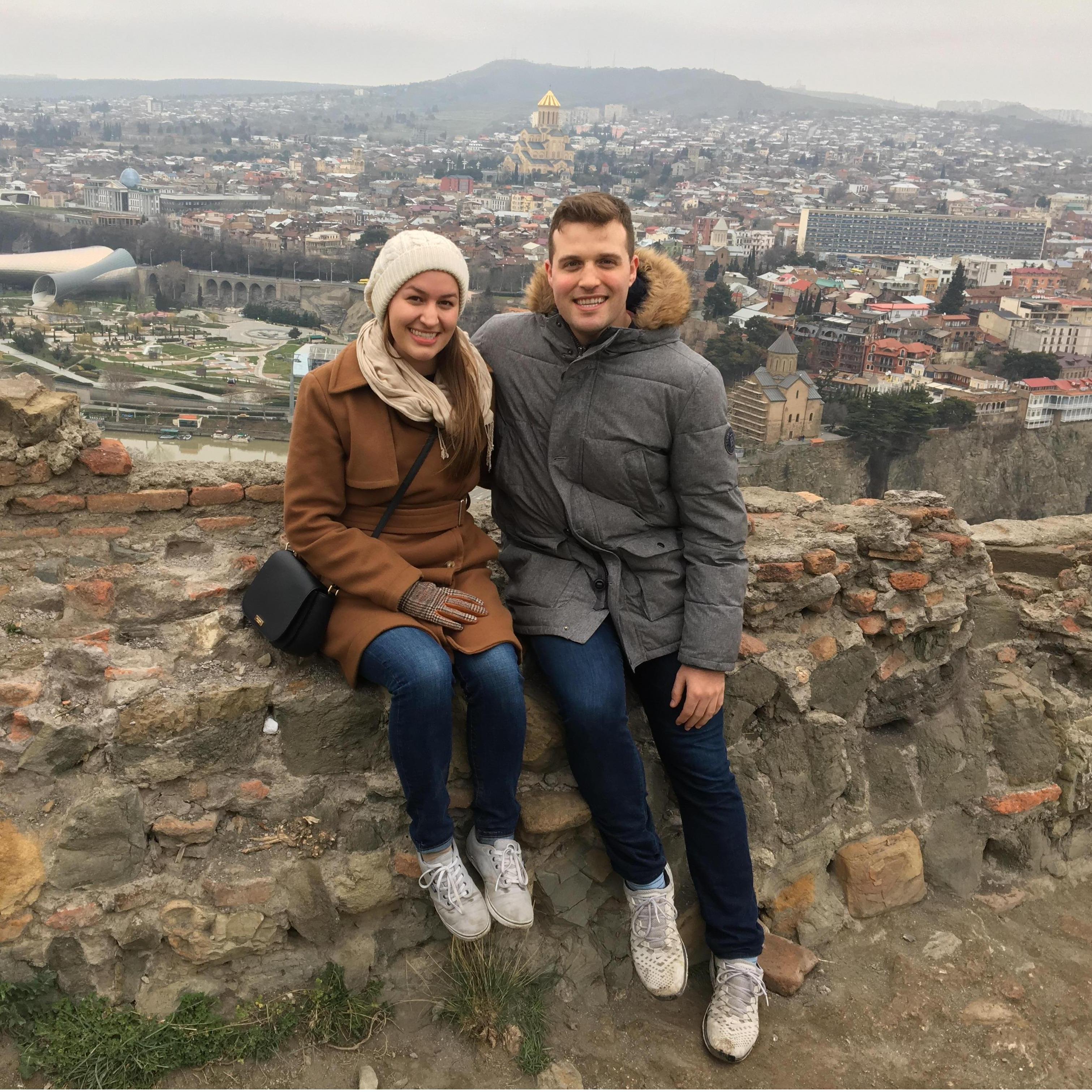 Tbilisi, Republic of Georgia - - where we started dating.