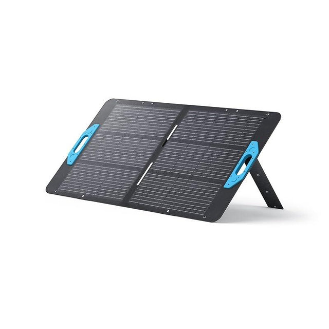 Anker SOLIX PS100 Solar Panel with Adjustable Kickstand, 100W Foldable Portable Solar Charger, IP67 Waterproof, 23% Higher Energy Conversion Efficiency, for Camping, RVs, and Blackouts