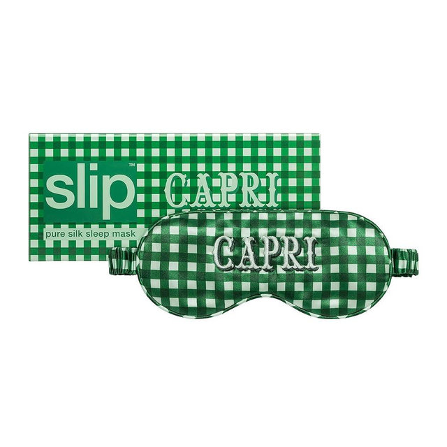 slip Pure Silk Sleep Mask - 100% Pure 22 Momme Mulberry Silk Eye Mask - Comfortable Sleeping Mask with Elastic Band, Capri