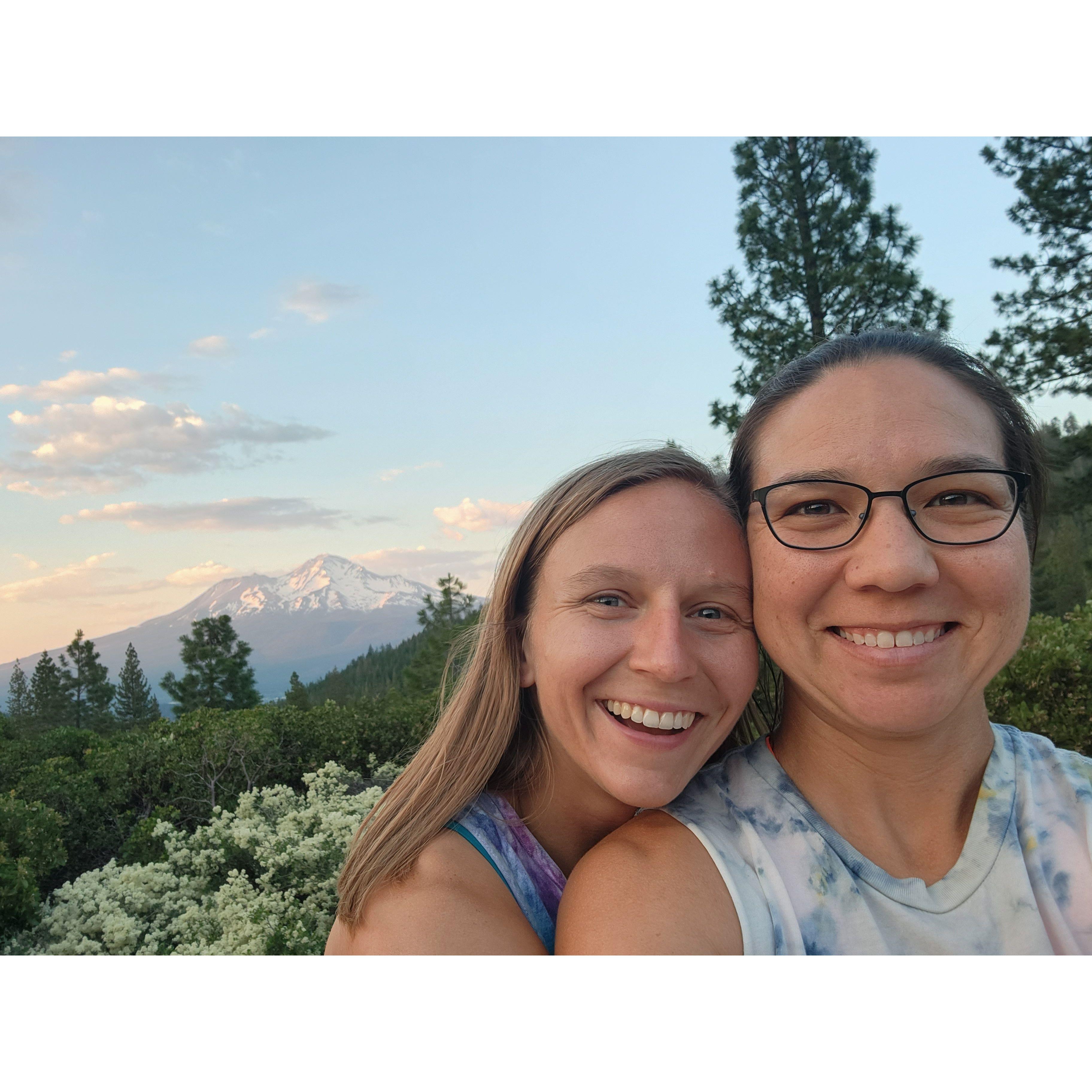 We went van camping for the 4th of July near Mt. Shasta and the view was amazing