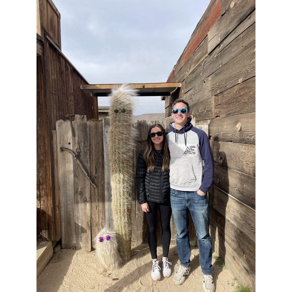 One year anniversary in Joshua Tree! Huge shoutout to Athena and Tommy for hosting us.