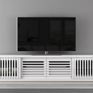 4-Door Contemporary TV Stand Media Console