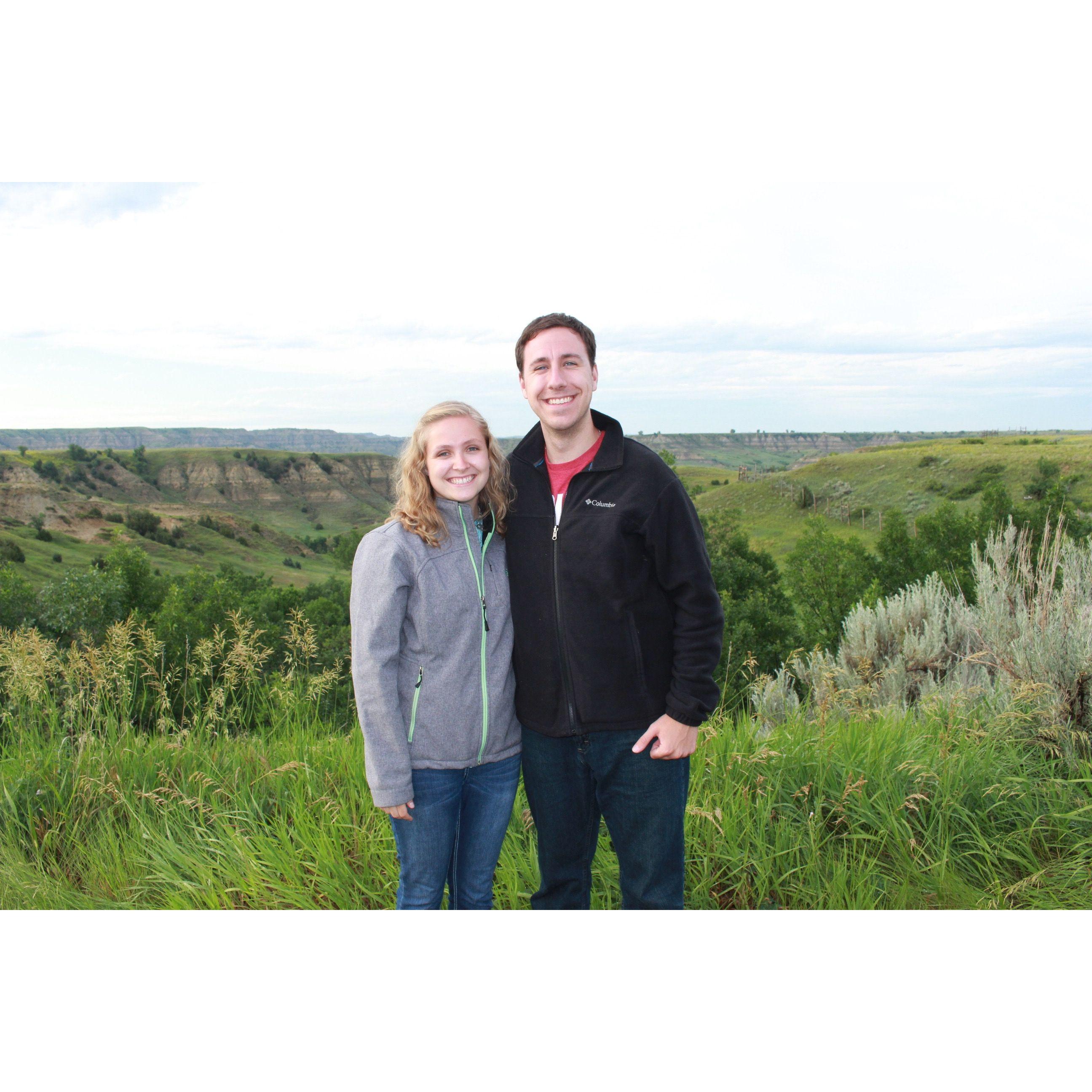 Our first time in Medora together! (Farthest West Mark had ever been)