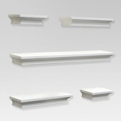 White Floating Shelves