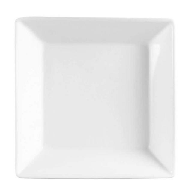 CAC KSE-110 Bone White China Square Deep Bowl 1.25 Qt. - 12/Case