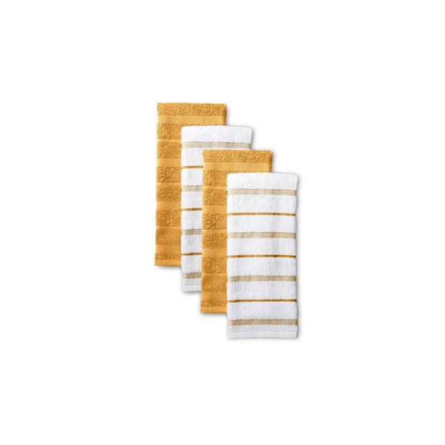 KitchenAid 4pk Cotton Albany Kitchen Towels Yellow