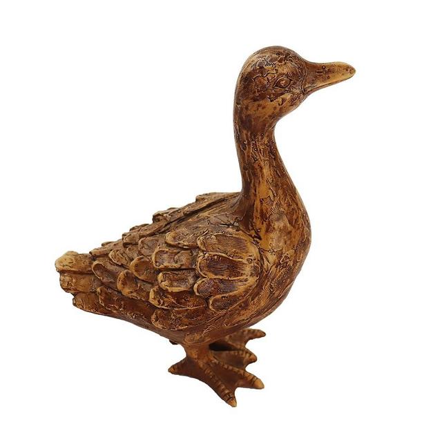 Hymmah Duck Home Decor Statue Rustic Home Decorations for Living Room, Boho Sculpture Resin Animal Collectible Figurines for Indoor Decor
