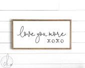 Gifts for her | love you more xoxo sign |...