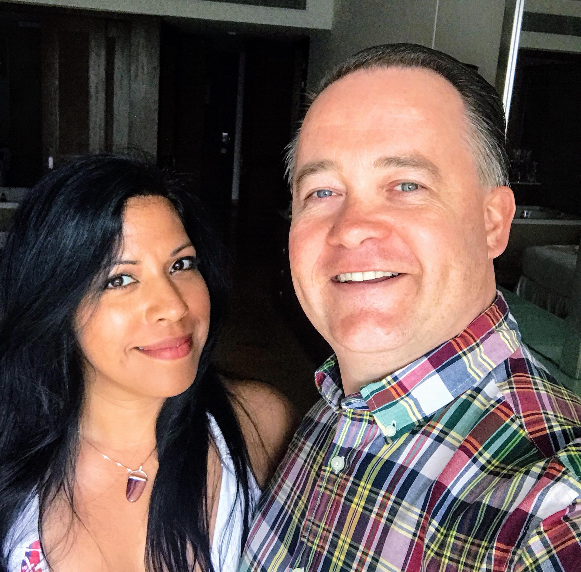 Going out for dinner with Doug and Patricia in Mexico.