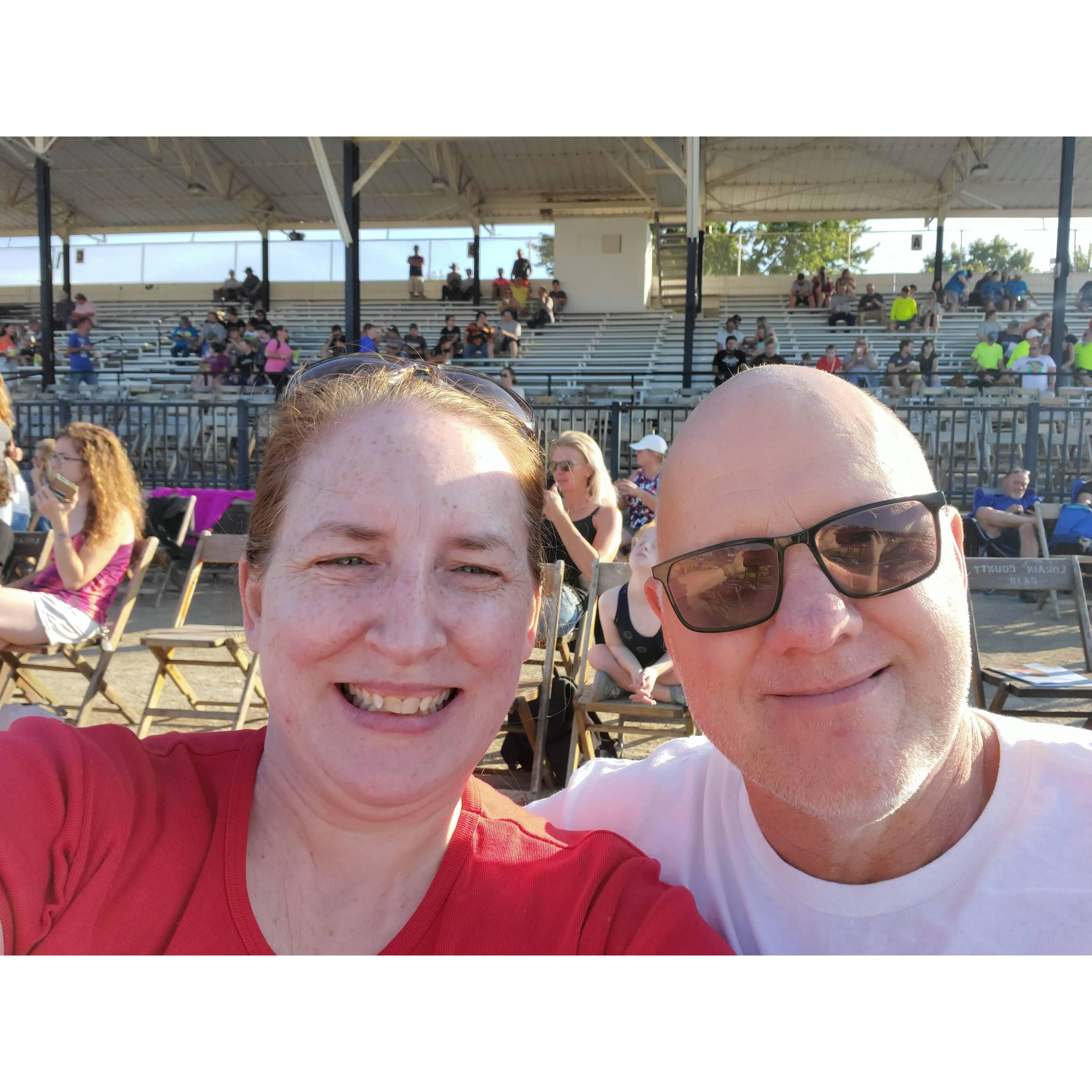 At Lorain County Fair Combine Derby - 08-27-2022. Got mud thrown at us by the combines. It was alot of fun. We look forward to seeing it again this year!