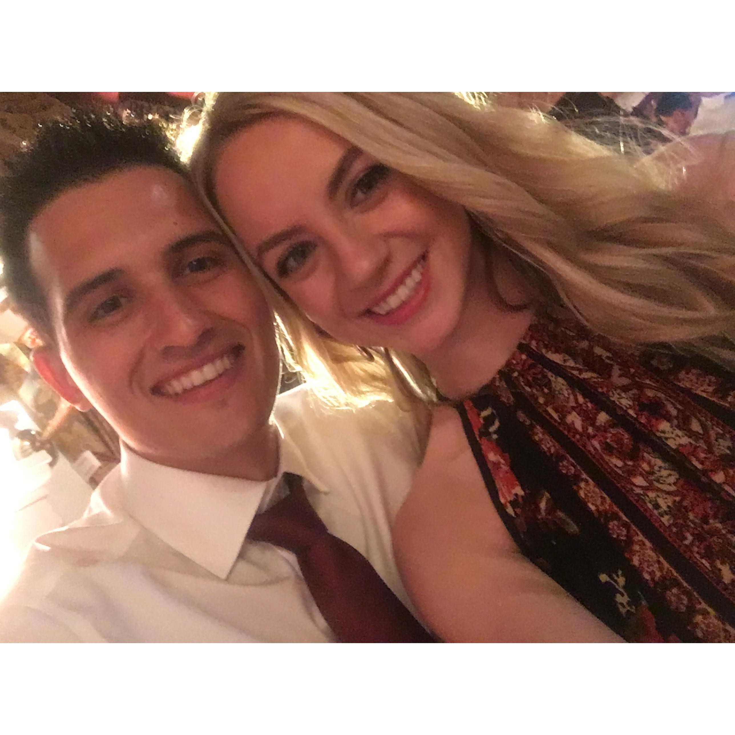 Celebrating at Jonathan and Jessica Catano's wedding September 2018