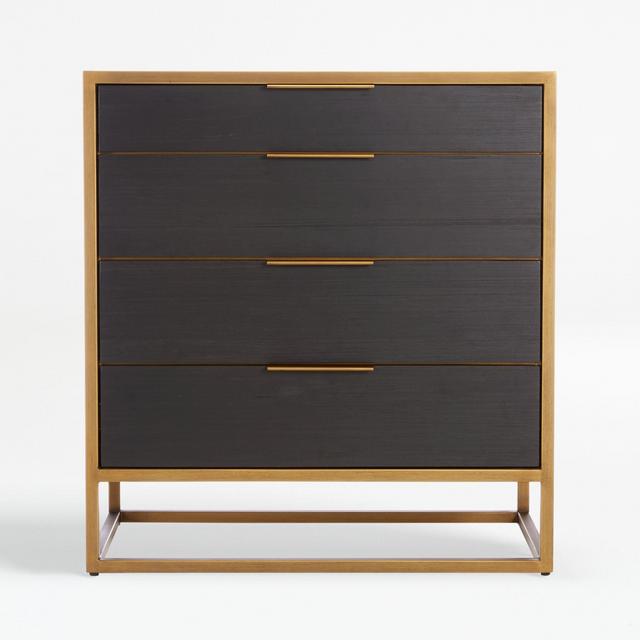 Oxford Black 4-Drawer Chest