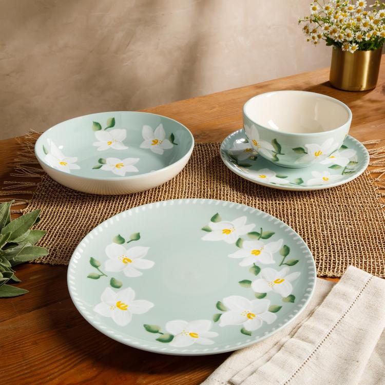 Bloomhouse, Magnolia Bloom 16-Piece Dinnerware Set, Service for
