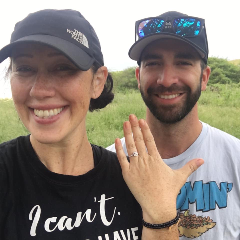 Where I said, "Yes." I was completely shocked and totally caught by surprise. . It was one of the best moments of my life, surrounded by our kids, in our favorite place.