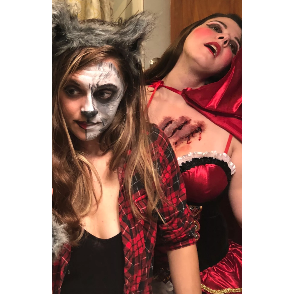 First Halloween (Little Red Riding Hood and her Big Bad Wolf)