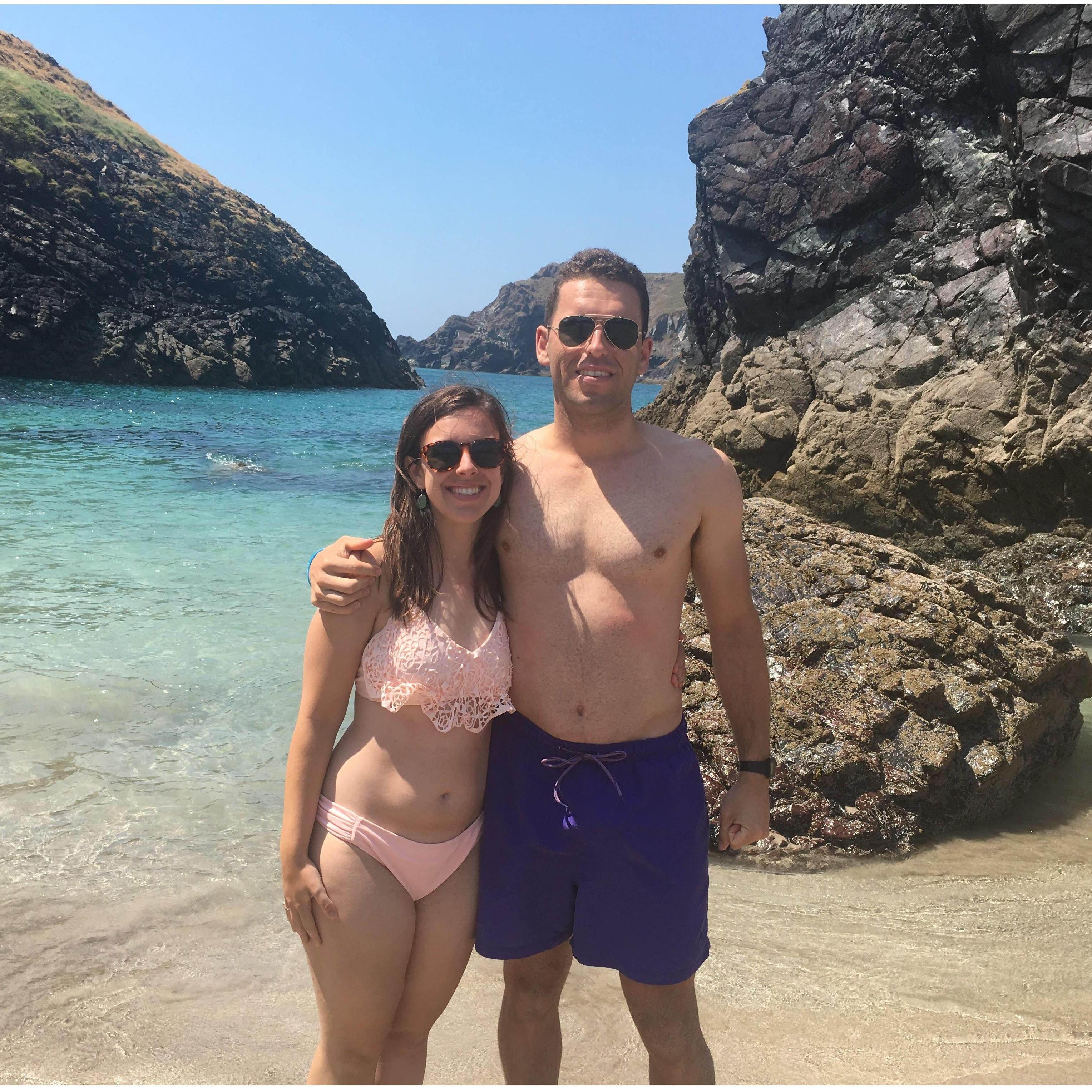 Exploring a hidden Cornish cove together