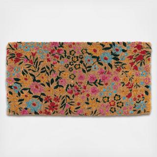 Natural Coir Floral Doormat