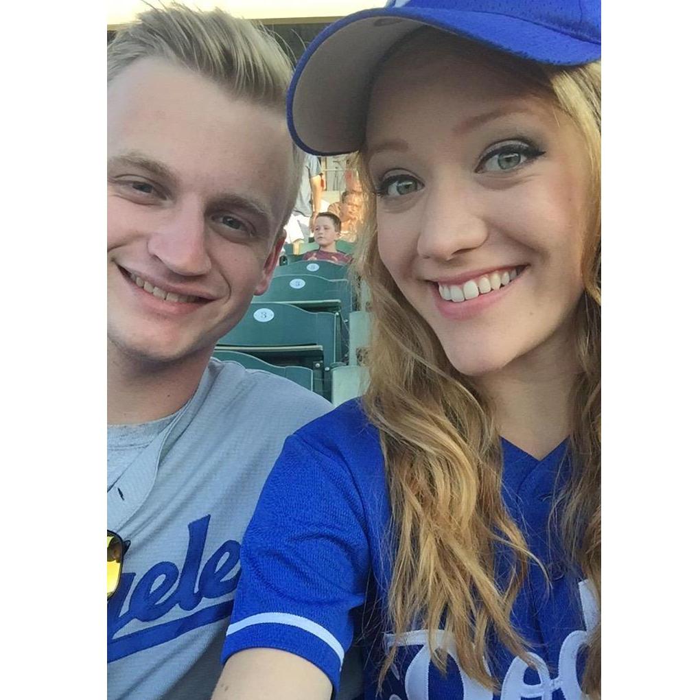 At the Dodgers Game on May 28, 2016! He bought this jersey for me just for this day. I was his girlfriend by the end of the night.