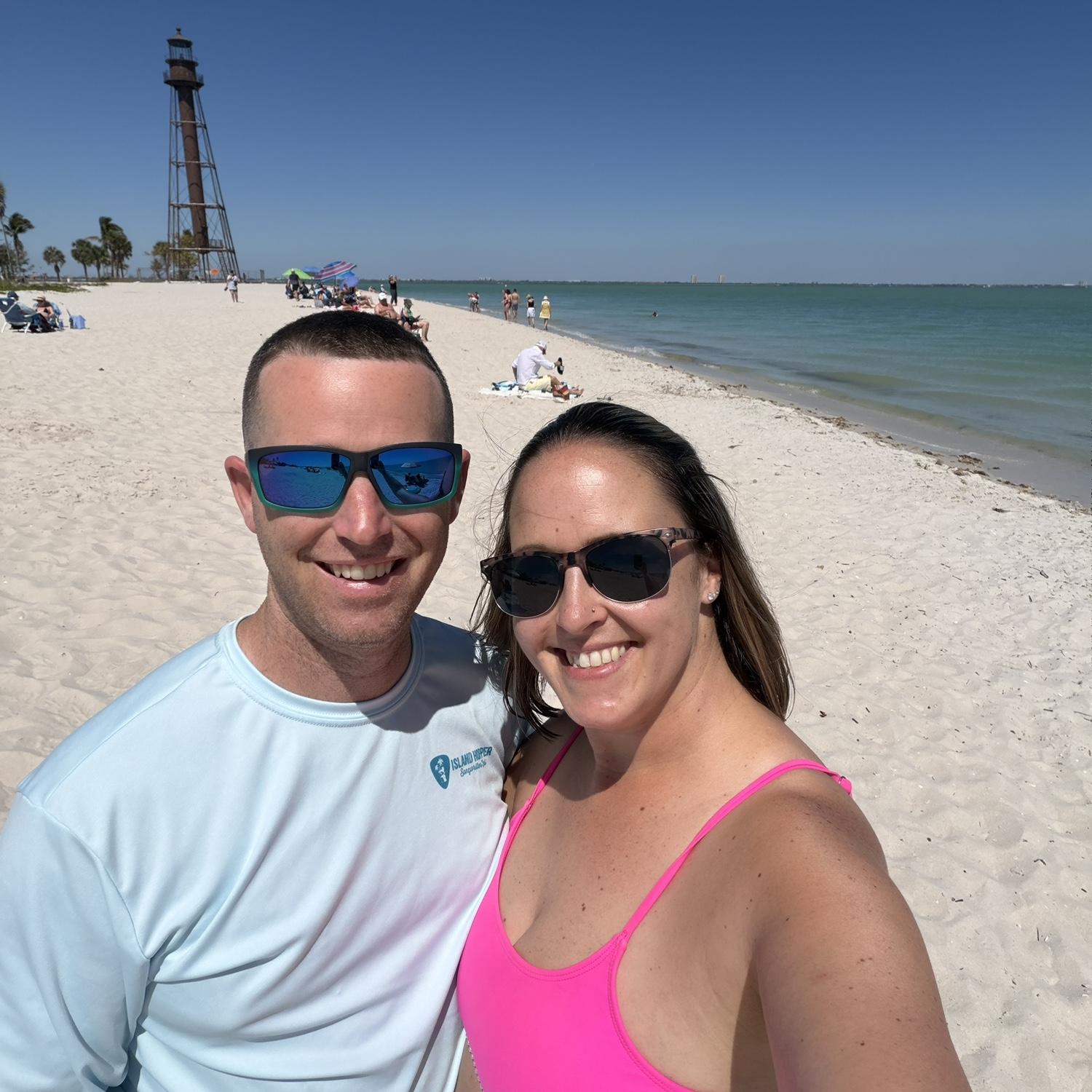 Tiana and Brandon like to enjoy beach days and use day passes at local resort on their days off together!