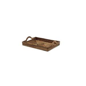 Woven Rectangular Tray with Handles