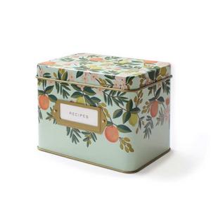 Tin Recipe Box