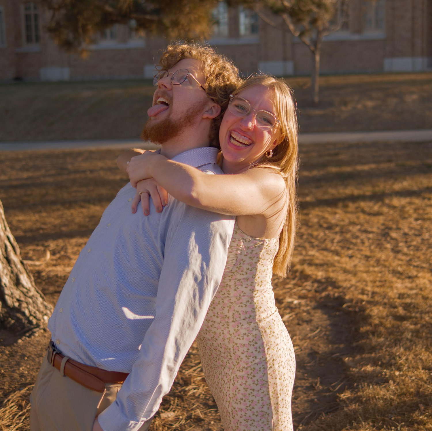 We like to goof off sometimes, even during serious photoshoots!
