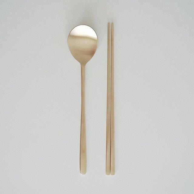 Korean Bangjja Chopstick and Spoon Set