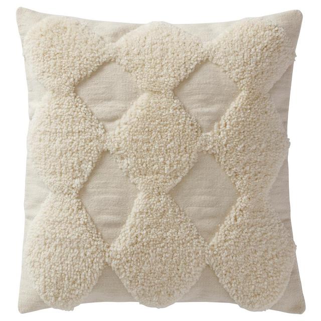 JÄTTEBJÖRKCushion cover, diamond pattern/white26x26 "