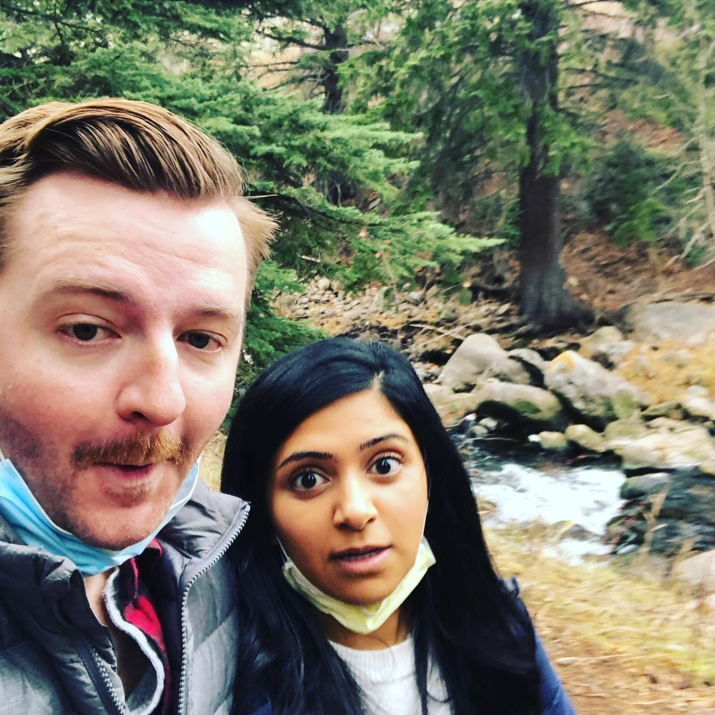 COVID really forced us to connect with the outdoors. Selfie game on point.
