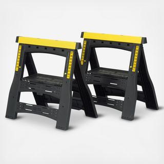 2-Piece Adjustable Sawhorse