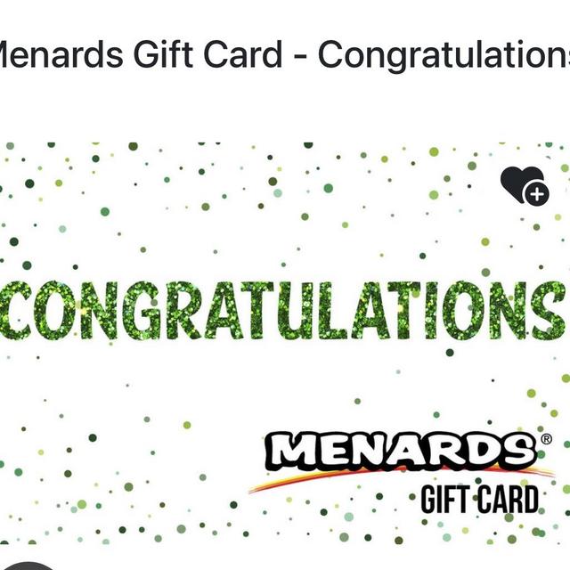 Menards Gift Card