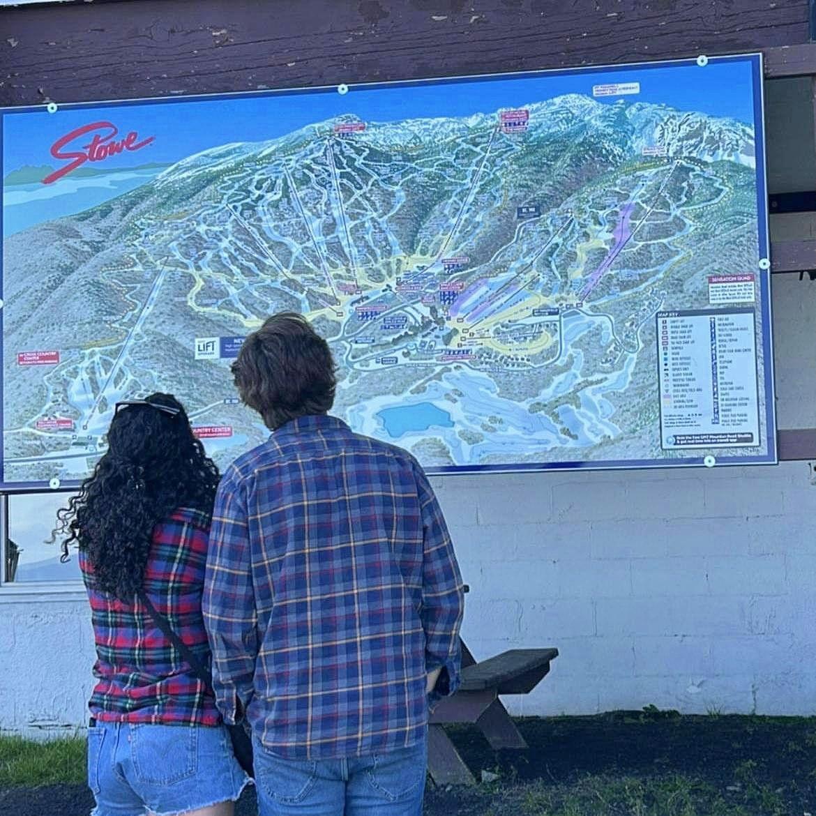 Fall in Vermont - mapping ski trails for Christmas Day