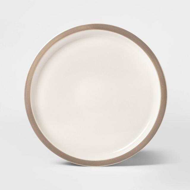 10.6" Porcelain Ollers Dinner Plate Brown - Project 62™