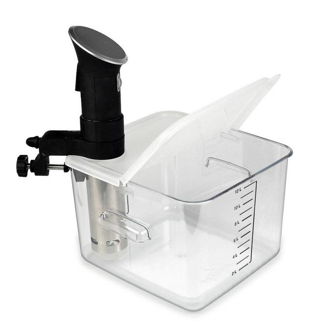 Rubbermaid FG631200CLR Space Saving Square 2 Containers - 12 Quart sous  vide lid