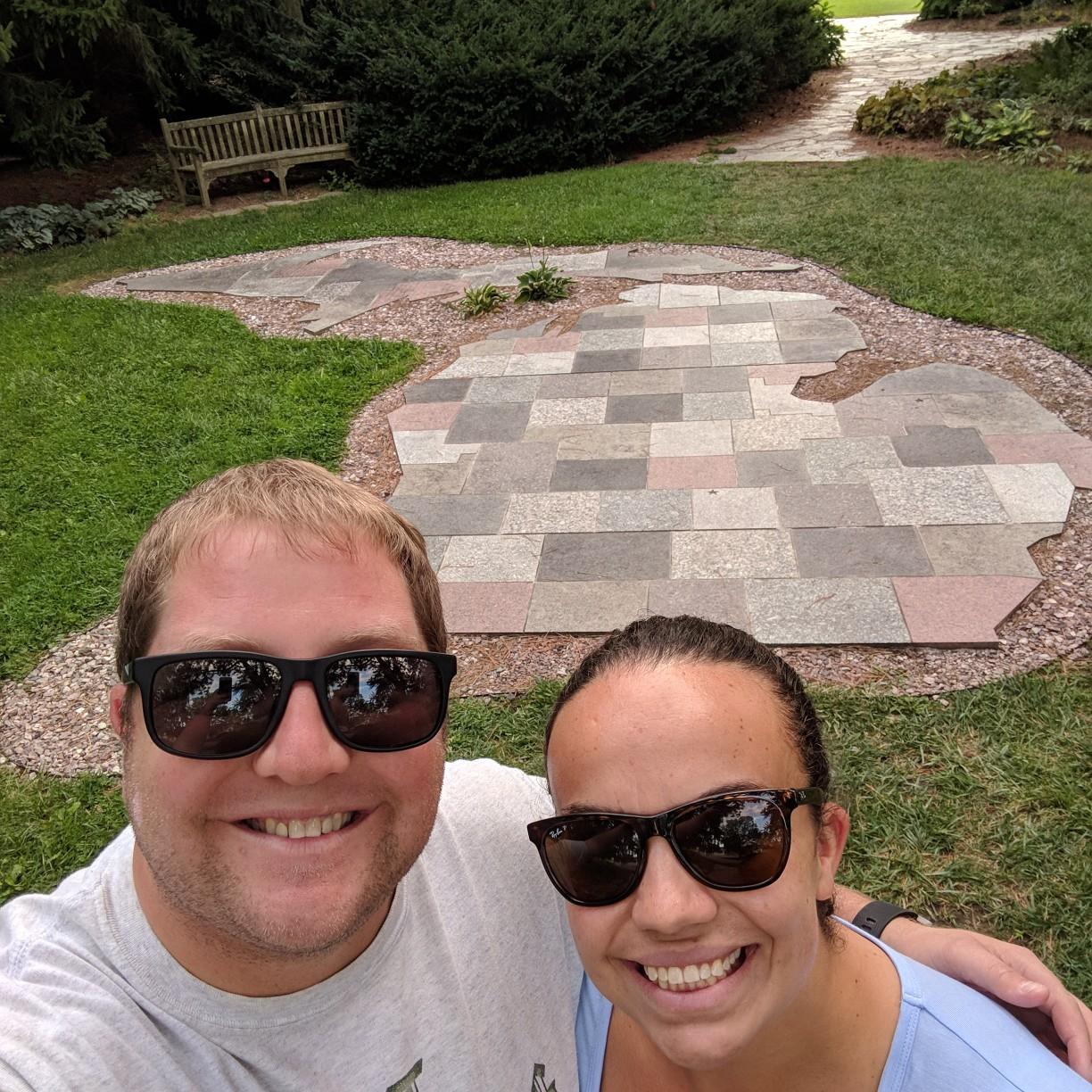 This was the first time Meagan took Bobby to one of her favorite spots on campus (the spot that Bobby proposed).