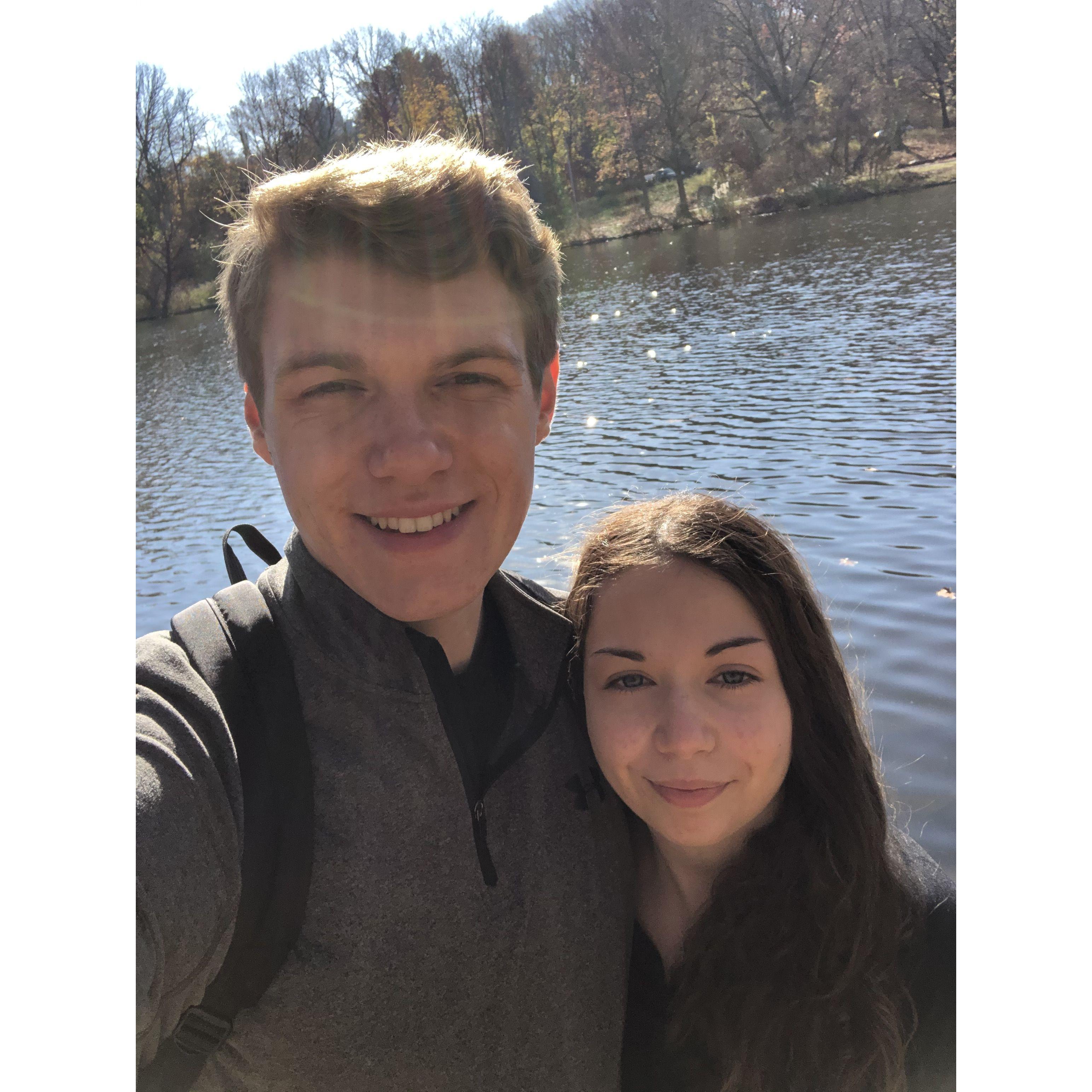 Our date at Van Cortandt Park, NYC - November 2020