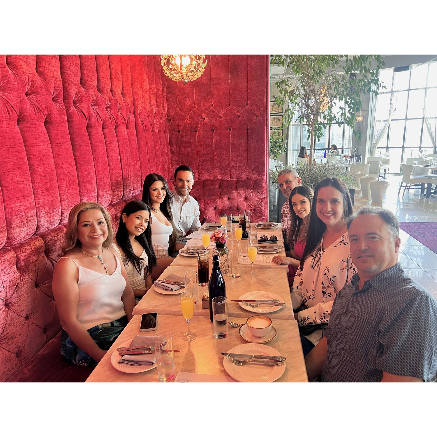 Sofia's Graduation Brunch. This was also the first time Chris met Sofia's parents !