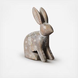Narrative Trellis Bunny Sculpture