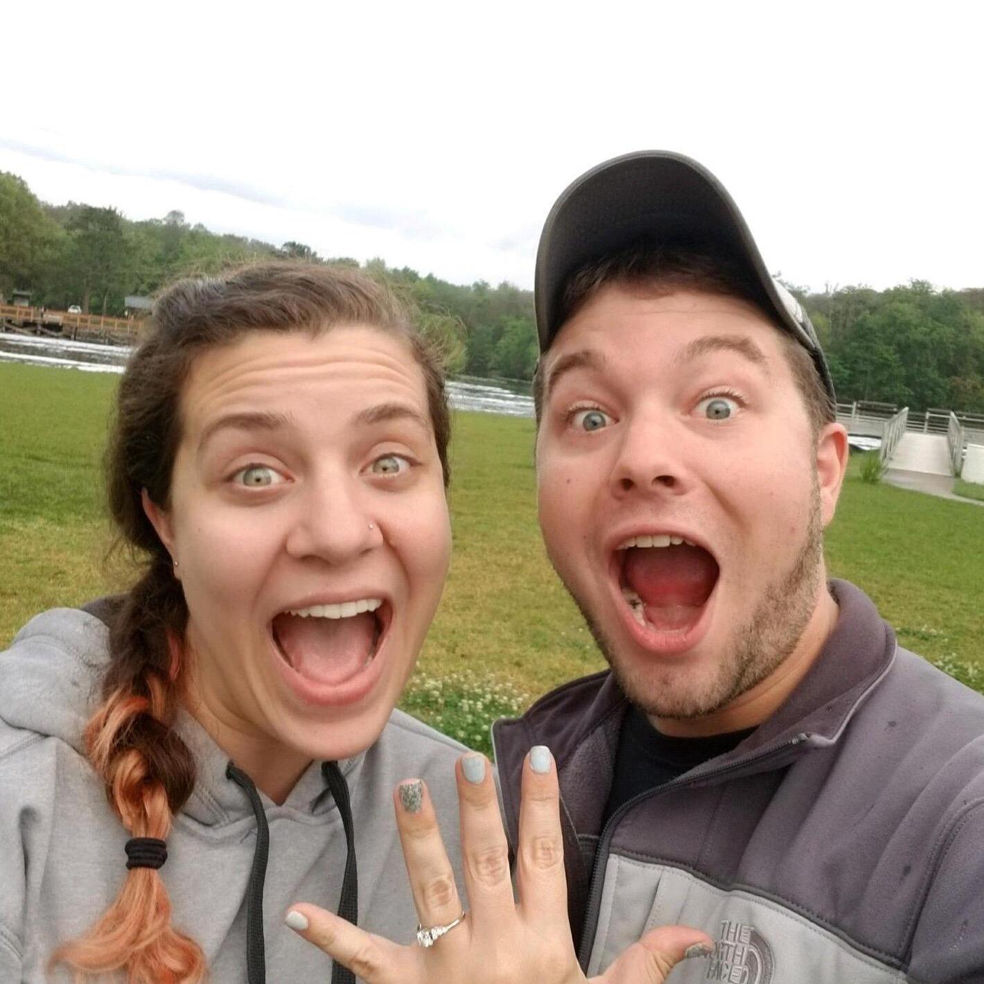When we first got engaged!