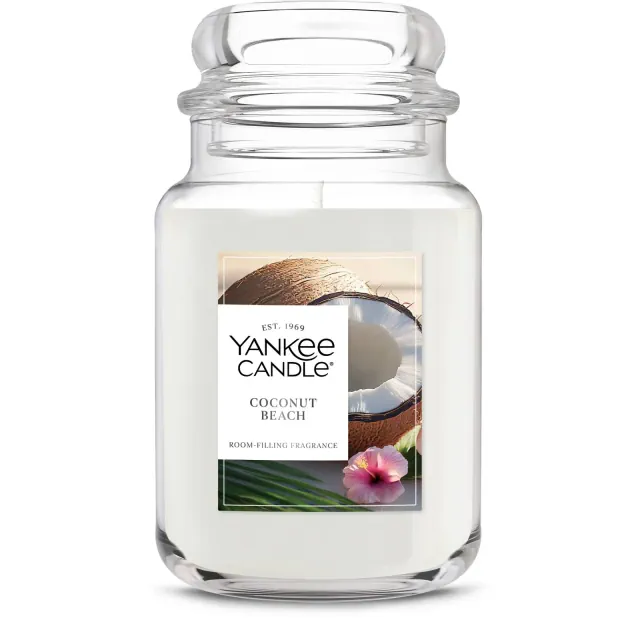Original Large Jar Coconut Beach Candle 22oz - Yankee Candle