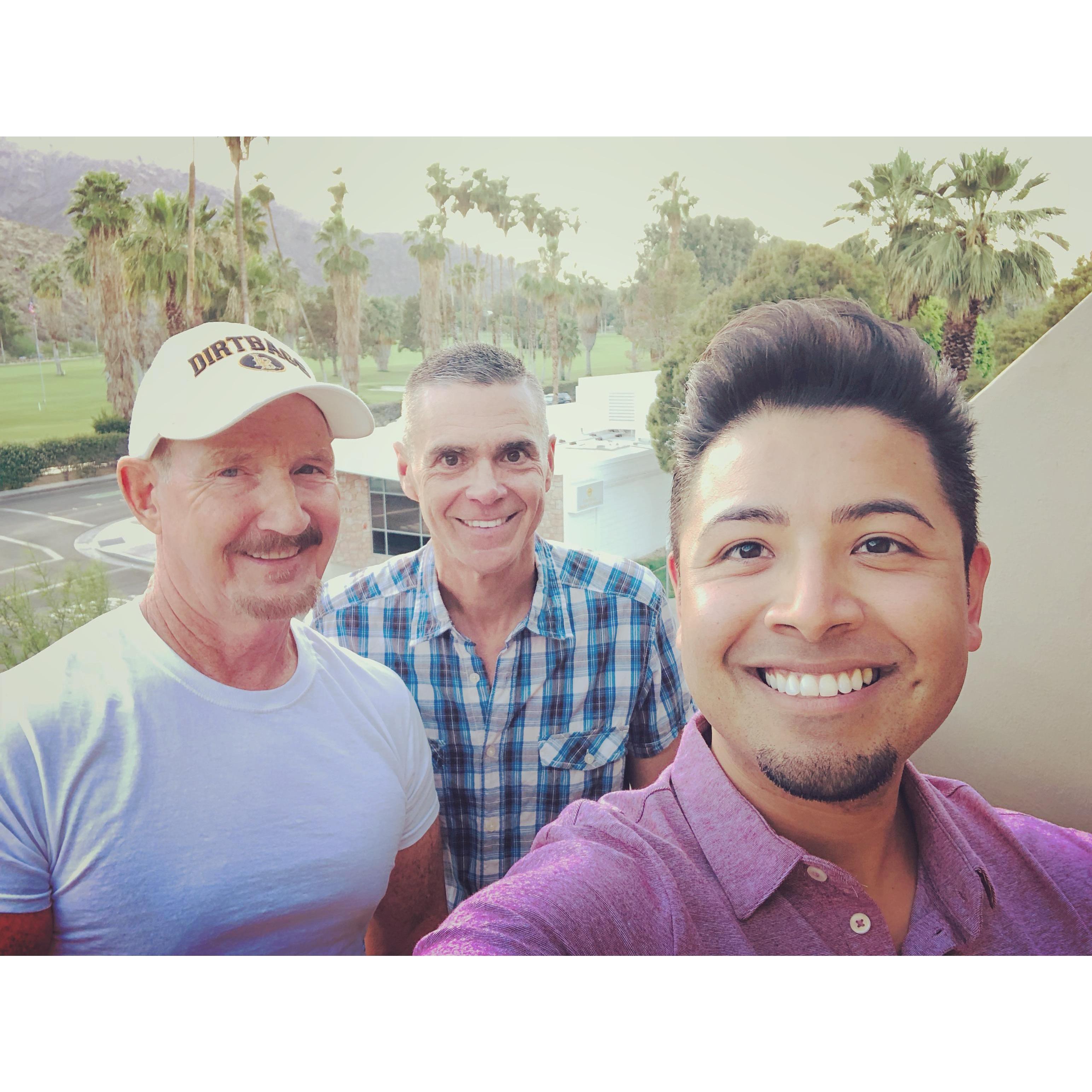 Palm Springs with the boys - Paul & John!