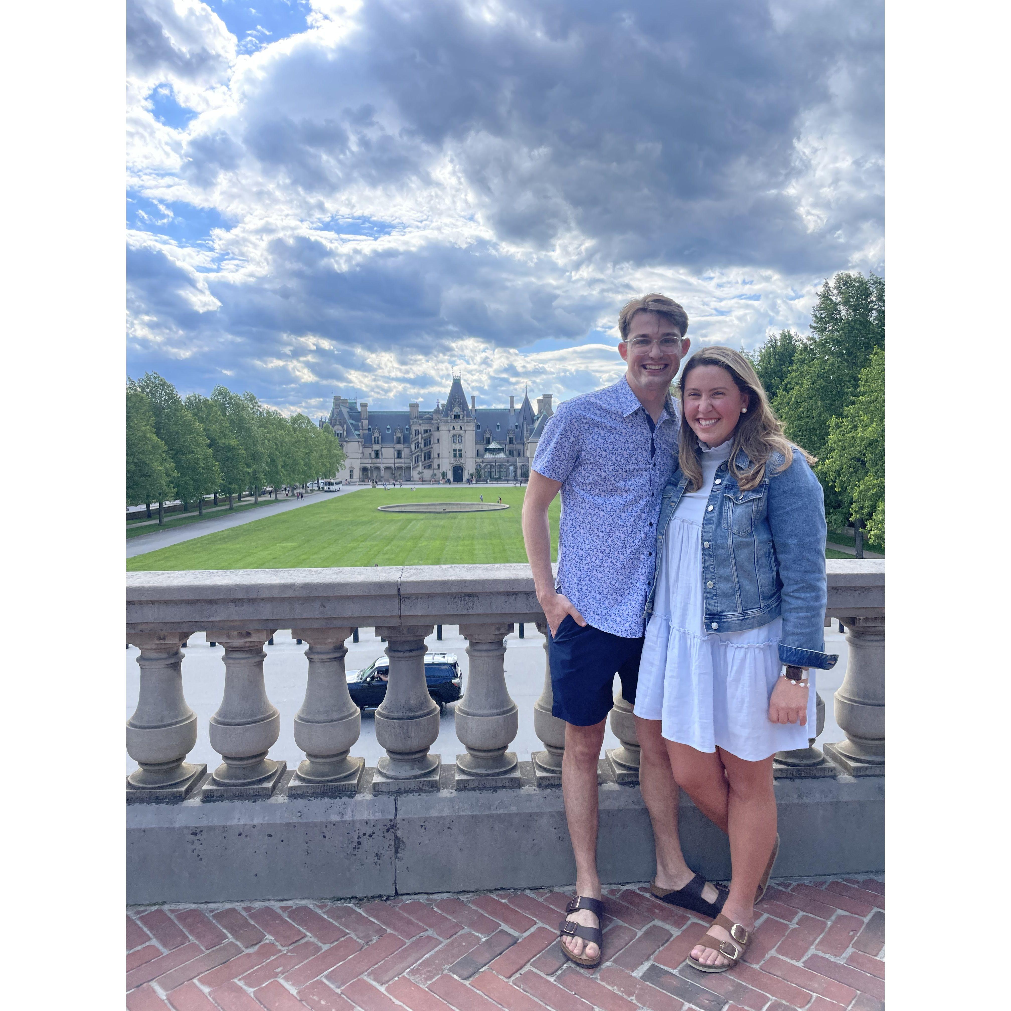 Taken at the Biltmore Mansion in Asheville, NC. We had a whirlwind 48 hour trip and enjoyed every moment!
