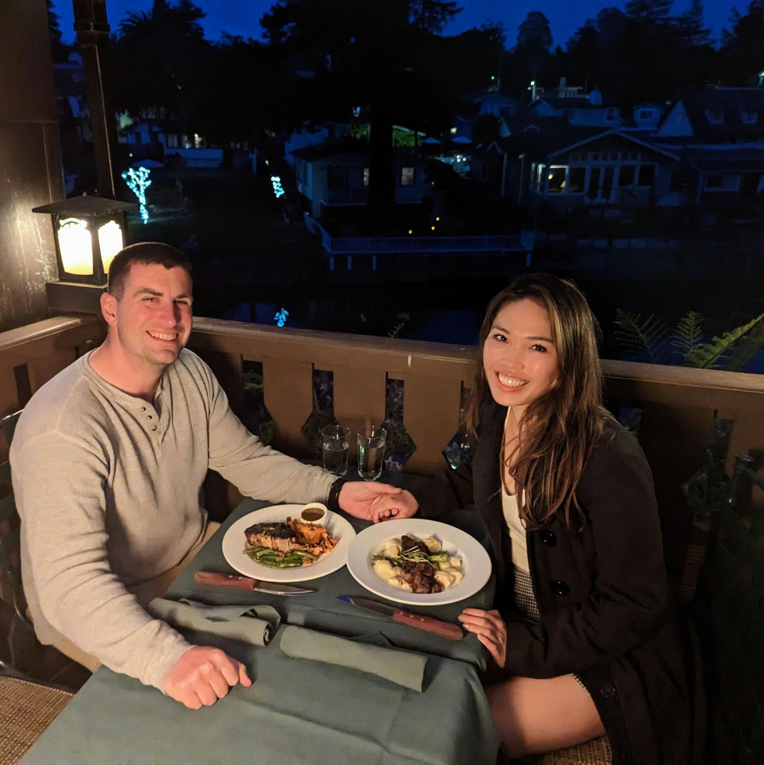 Our first official date together in Santa Cruz after talking online for a week!