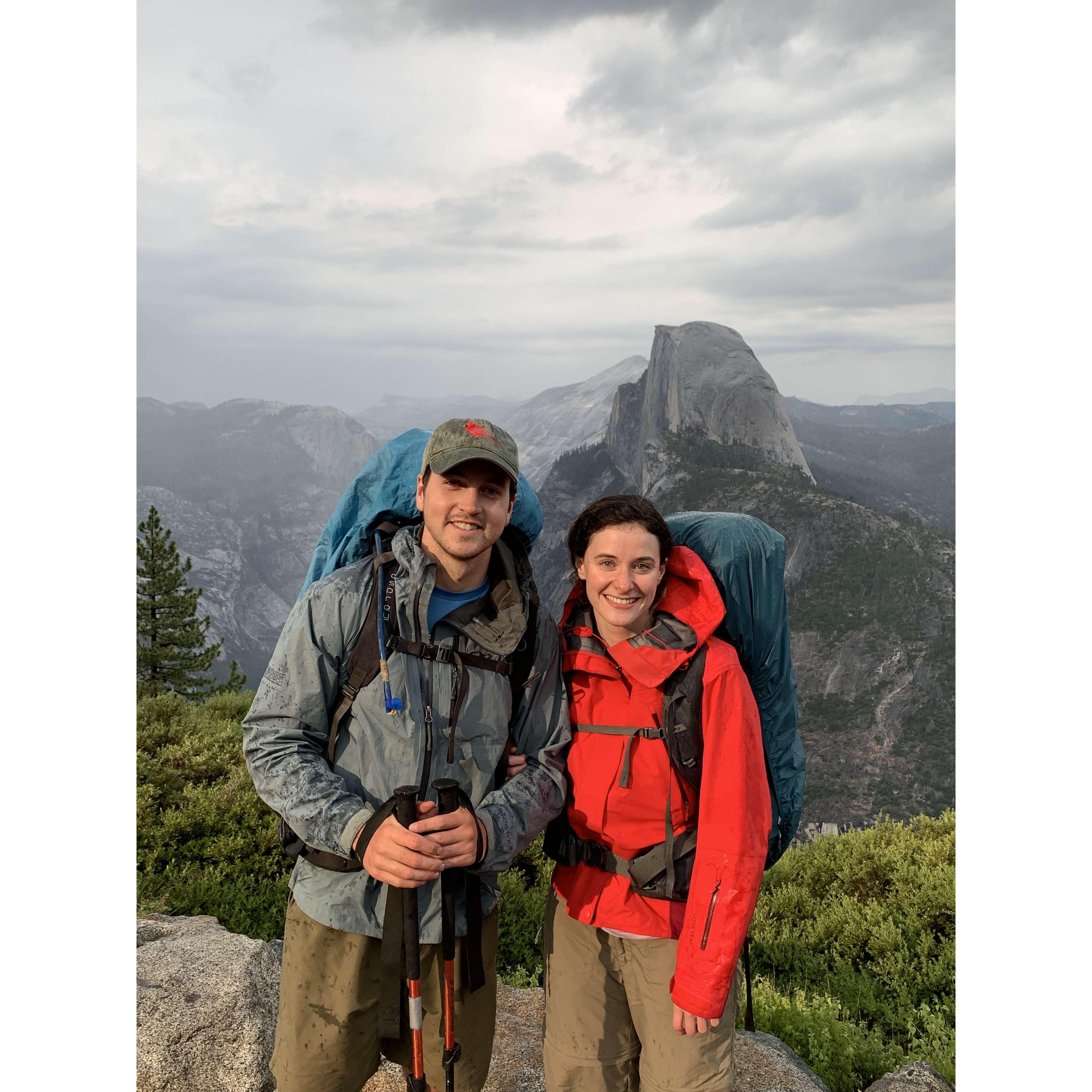 Half Dome - no sun but full smiles, Yosemite National Park