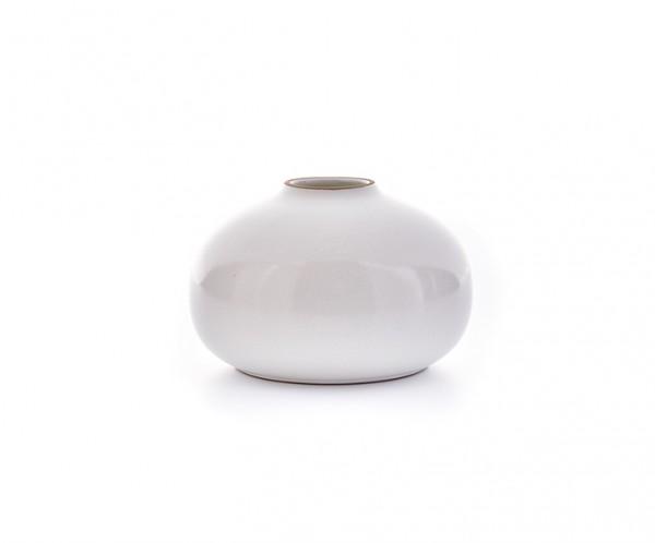 Opaque White Bulb Vase