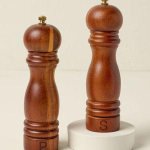 Wood Salt & Pepper Grinder Set